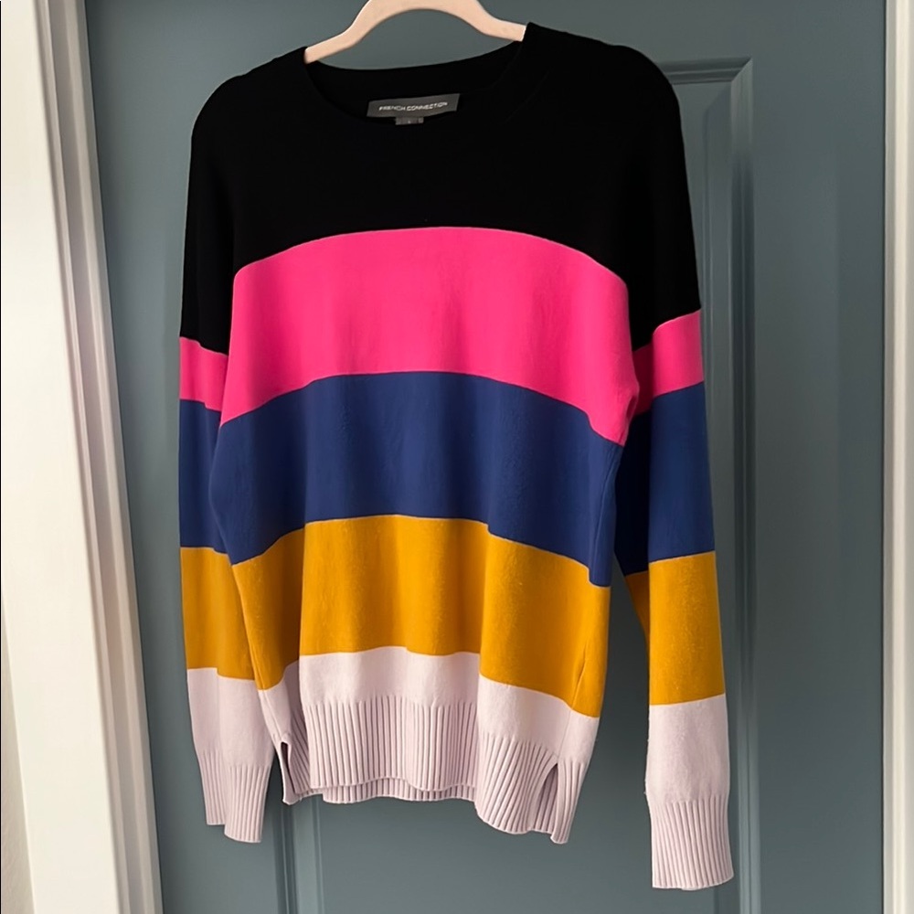 French Connection Colorful Striped Sweater
